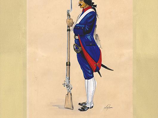 Soldado del Batallón Fijo de Concepción