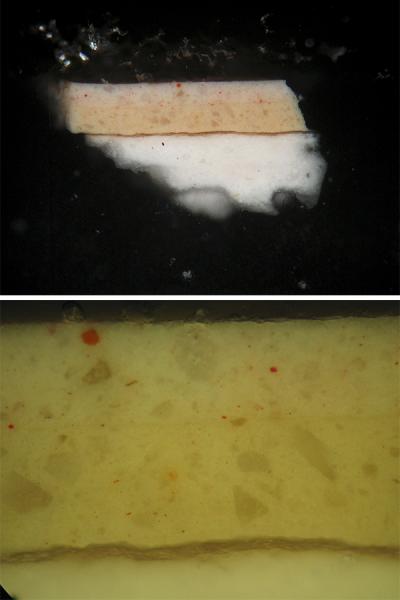 Análisis de cortes estratigráficos, zona costado Análisis de cortes estratigráficos, zona costado